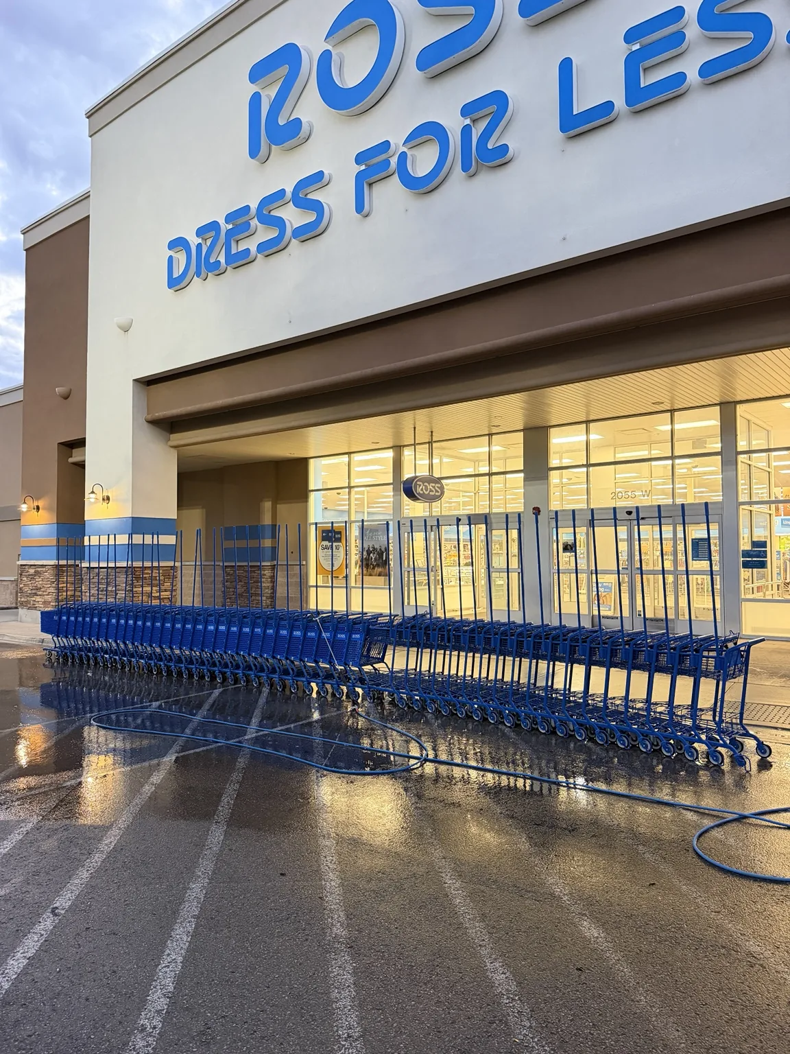 Shopping cart cleaning project at Ross